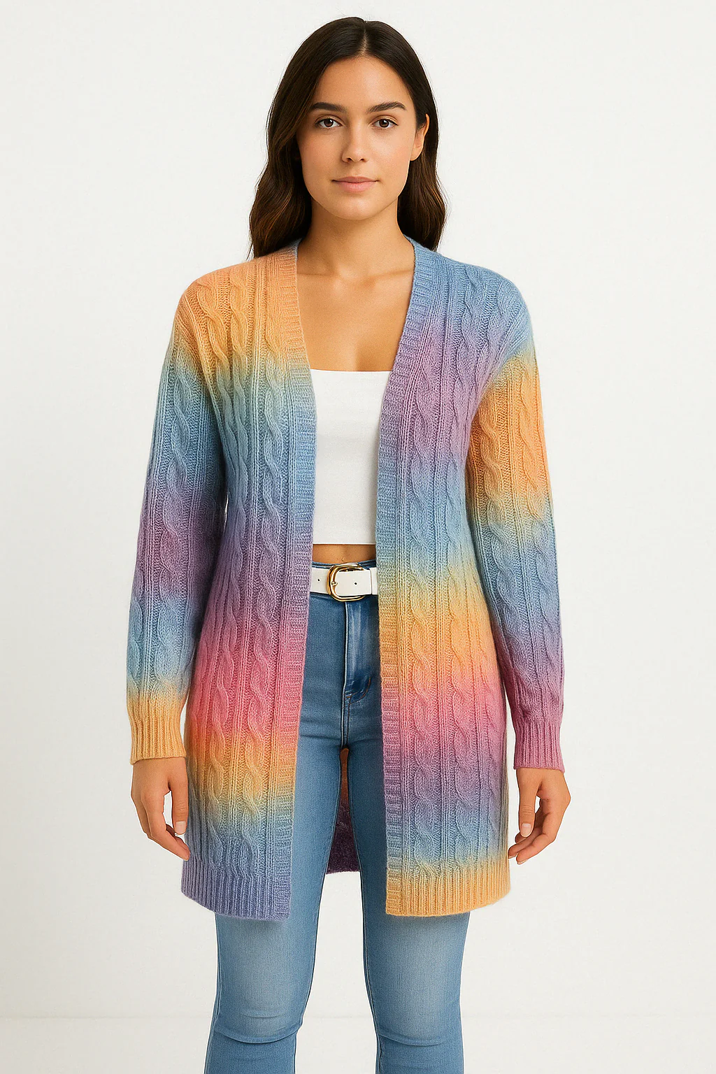 Long Cardigan Sweater - Open Front Soft Knit Duster Cardigan - Image 6