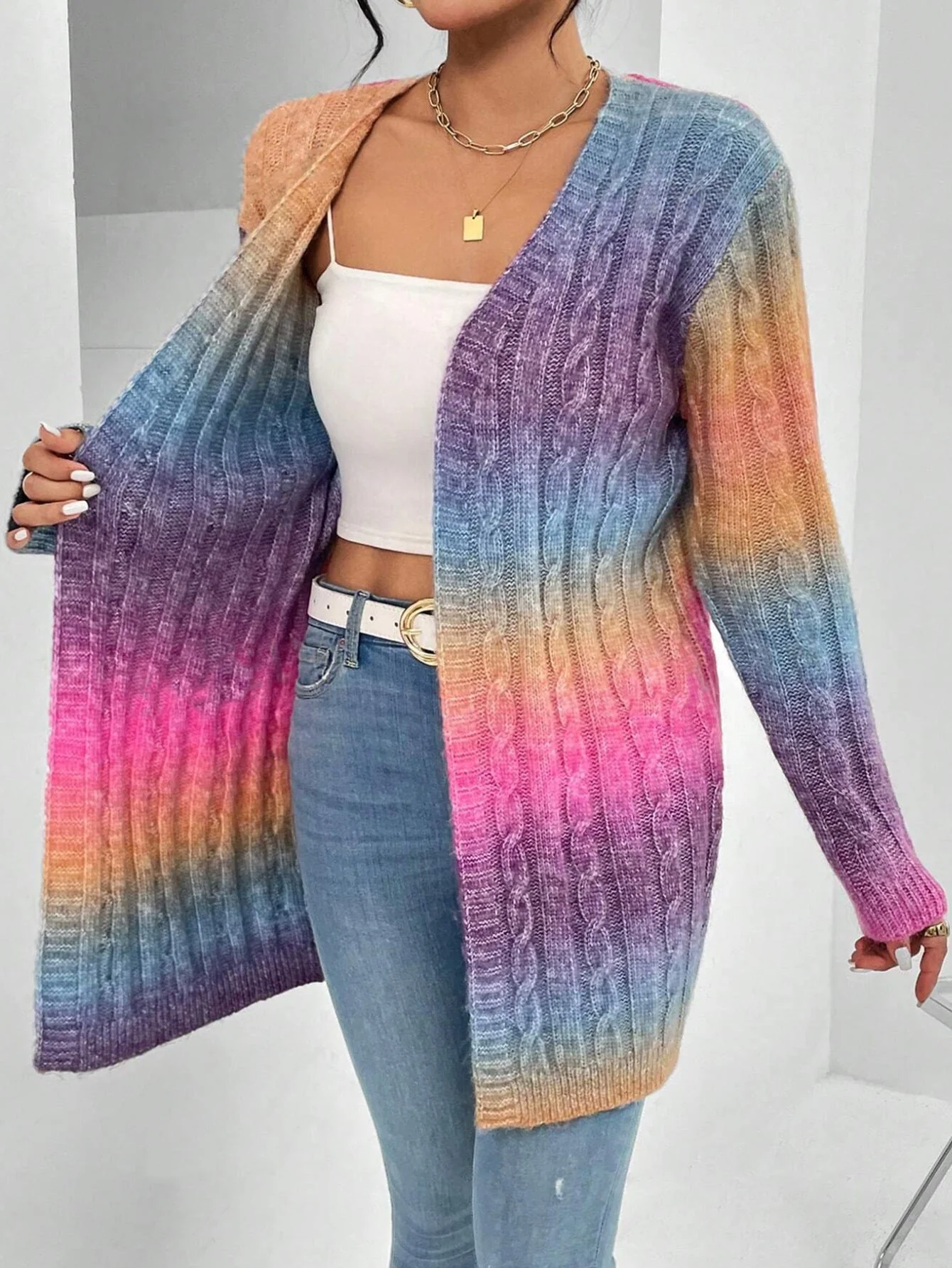 Long Cardigan Sweater - Open Front Soft Knit Duster Cardigan - Image 7