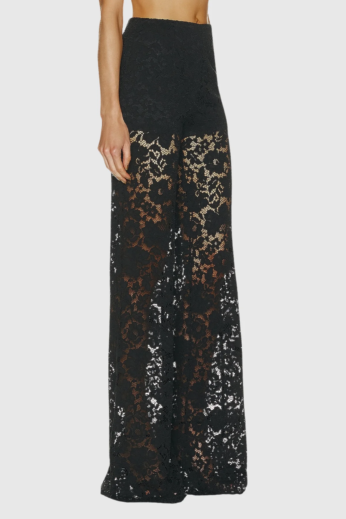 Long Sleeve Lace Blazer and Wide-Leg Trousers Two-Piece Suit Set - Image 7