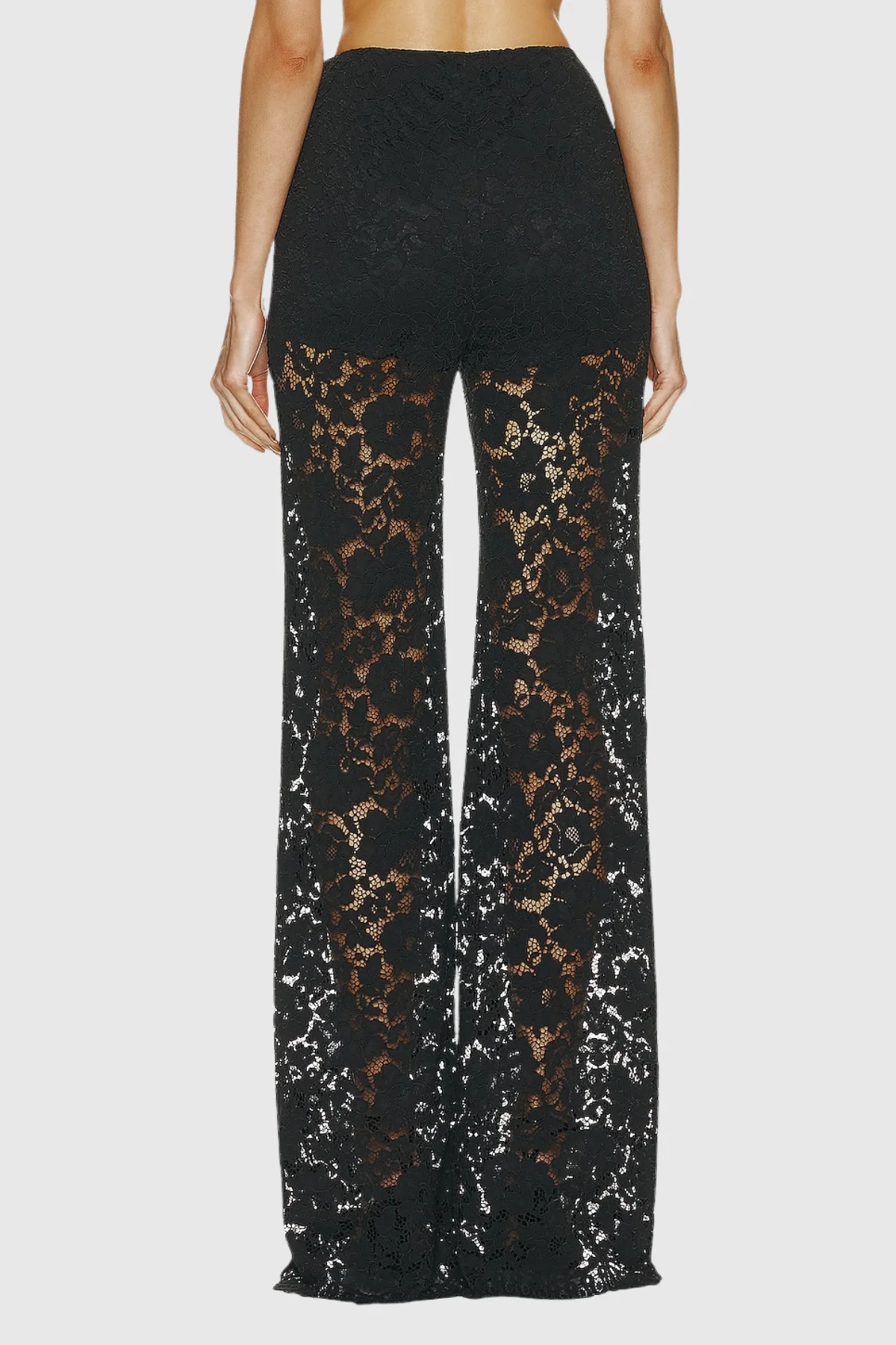 Long Sleeve Lace Blazer and Wide-Leg Trousers Two-Piece Suit Set - Image 8