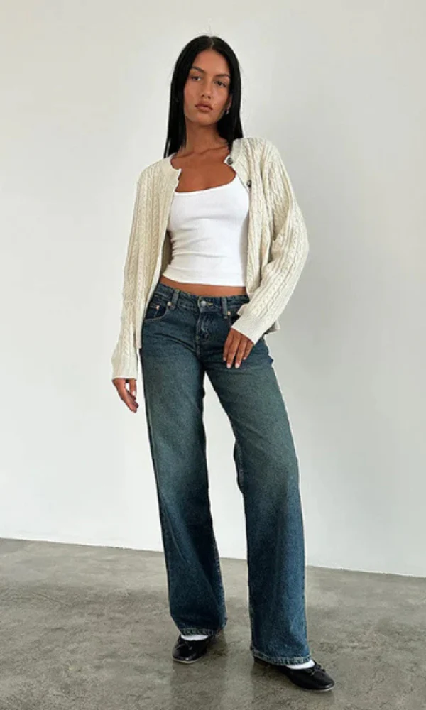 Women's Low waist stretch denim jeans - Image 2