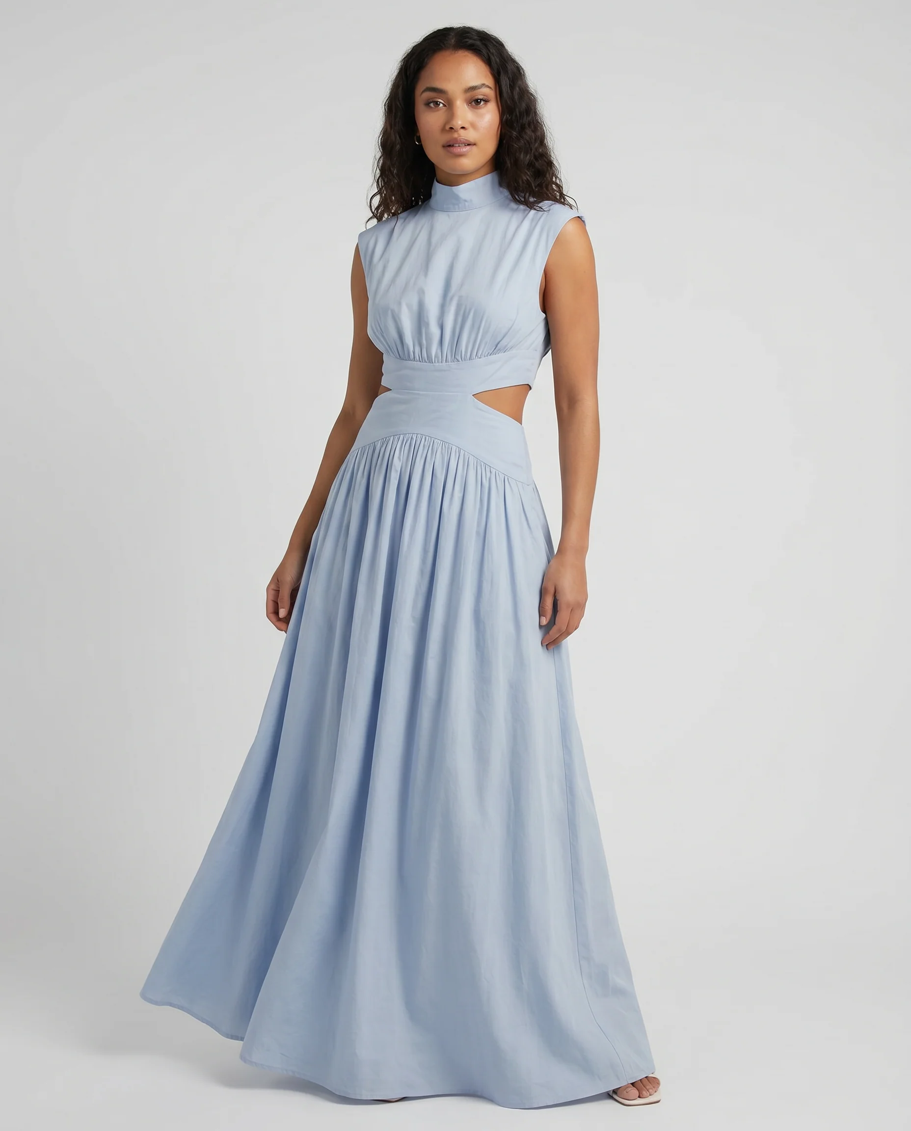 Elegant Sleeveless Formal Occasion Maxi Dress - Image 5