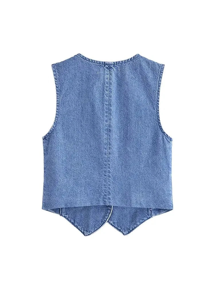 Modelo Denim Waistcoat - Image 3