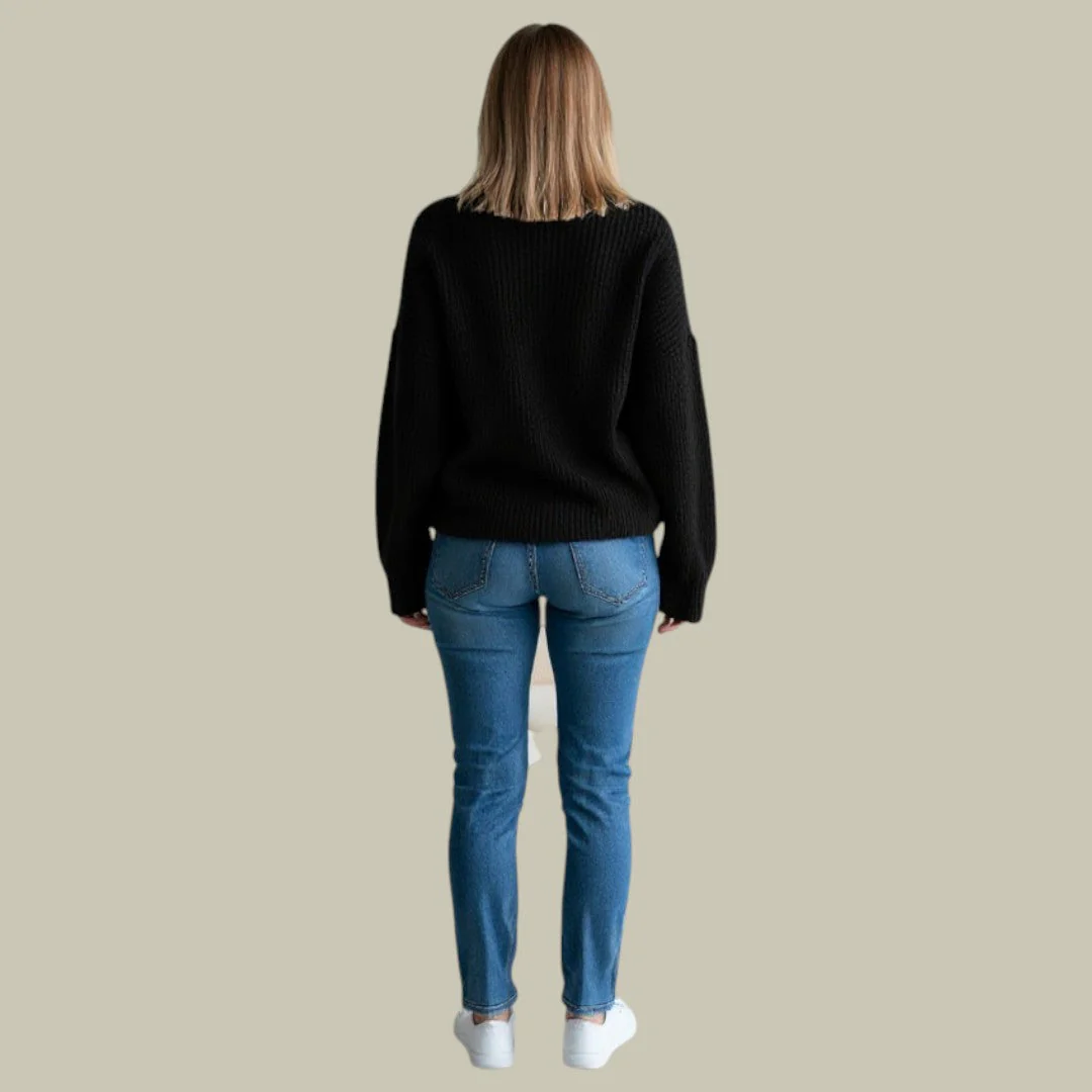 Modern Relaxed Fit Turtleneck Sweater for Women - Image 4