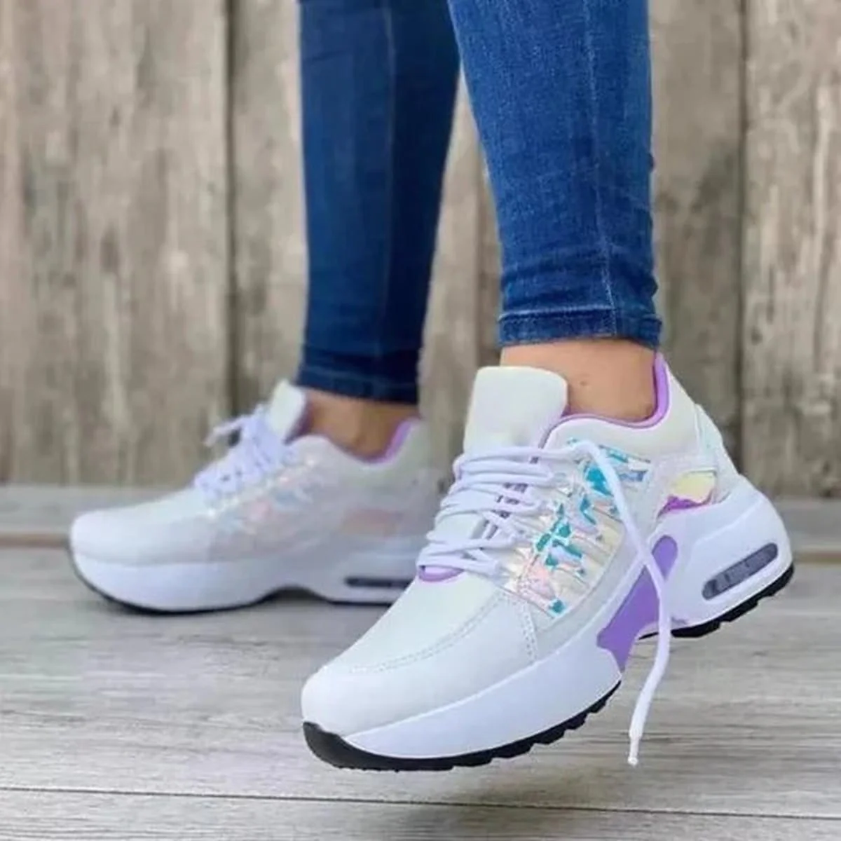 Women's Comfort Training Sneakers Shoes For Wide Feet - Image 5