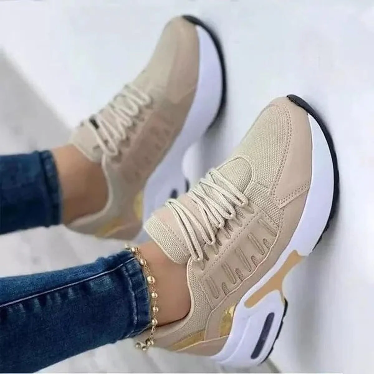 Women's Comfort Training Sneakers Shoes For Wide Feet - Image 7