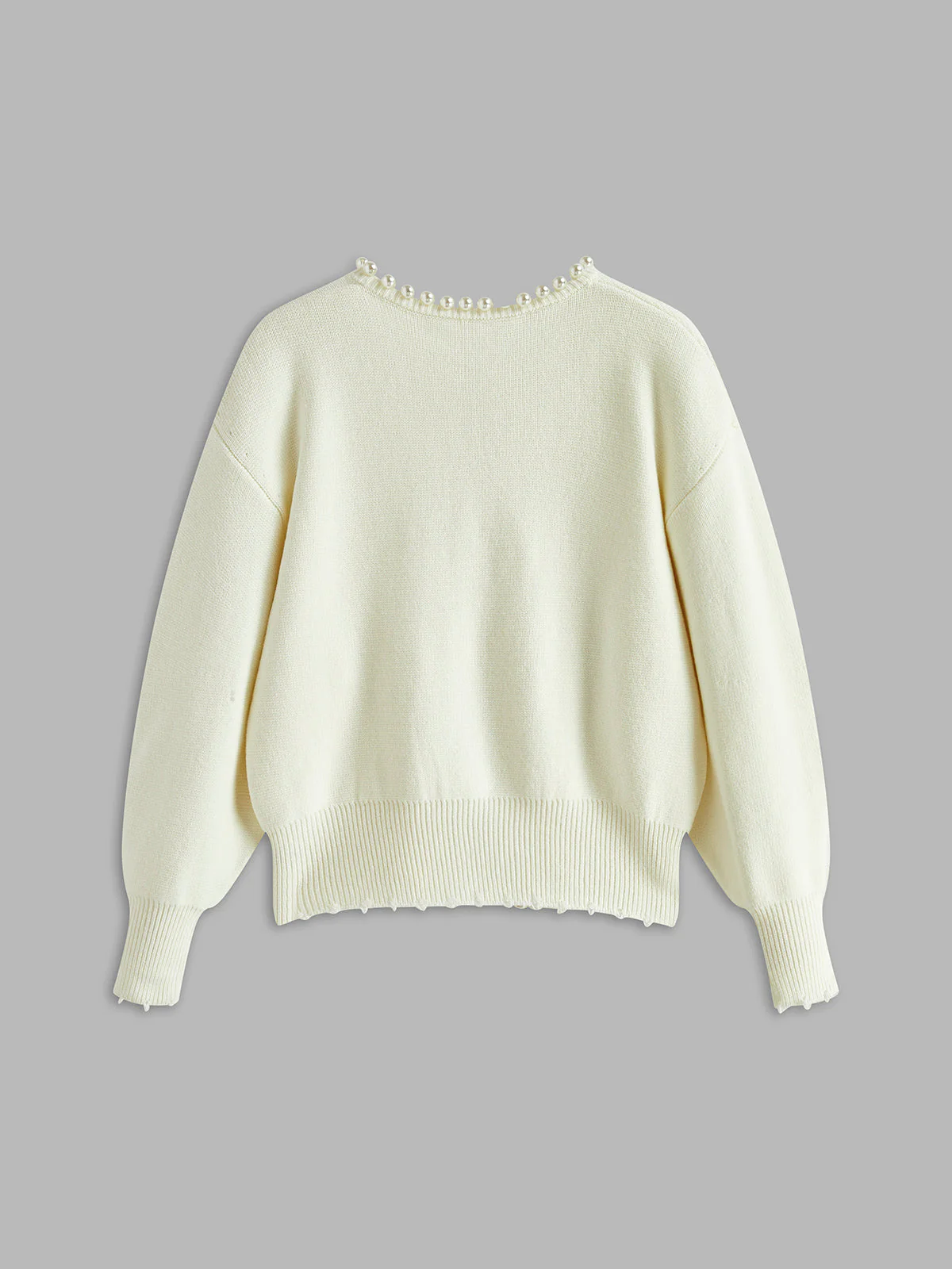 Pearl Trim Cardigan - Image 3