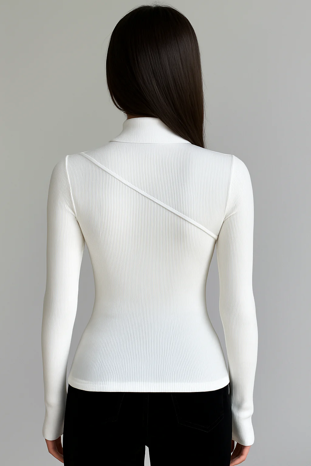 Mock Neck Long Sleeve Top - Image 2