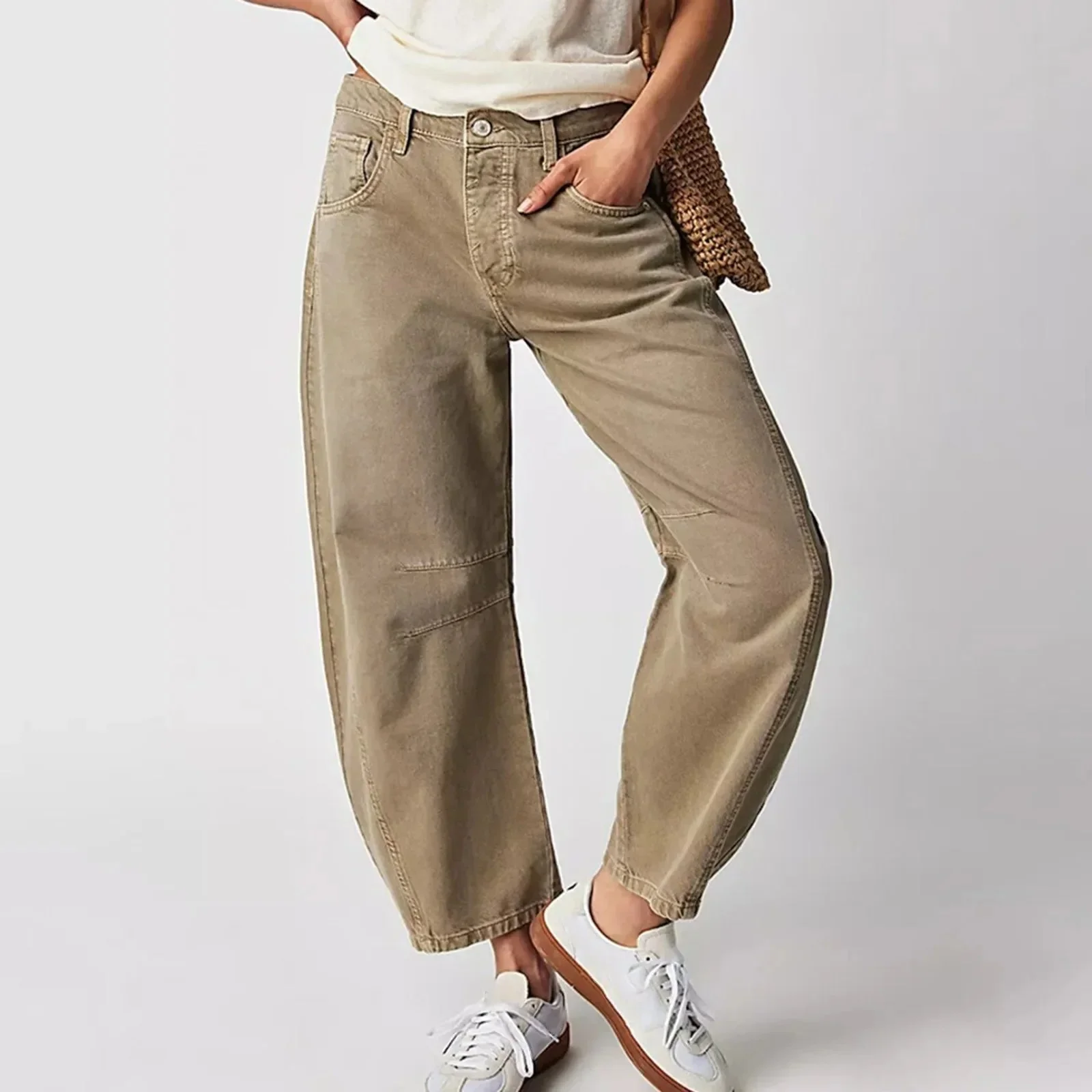 Women's Casual wide-leg jeans for comfort - Image 6