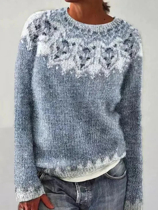 Women's Retro Knitted Sweater - Image 8