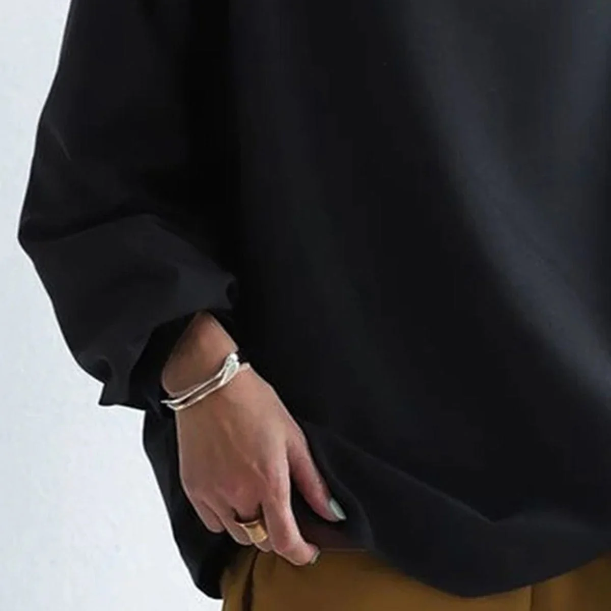 Soft Knit High Neck Top with Relaxed Fit - Image 8