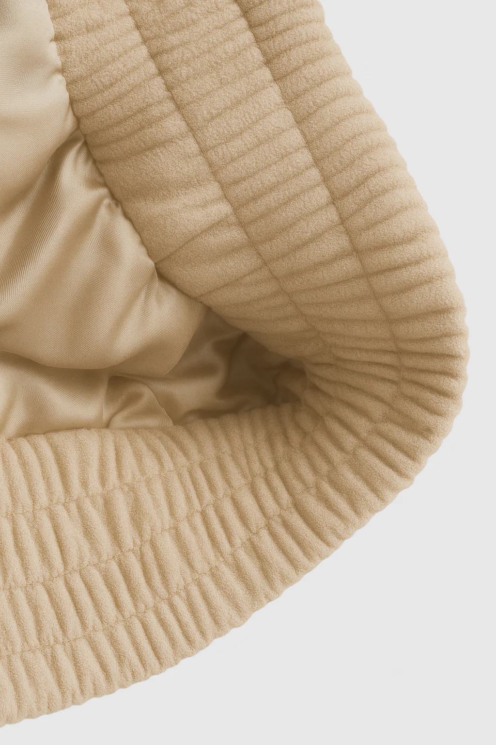 Stylish Beige Bomber Jacket with Stand Collar - Image 7