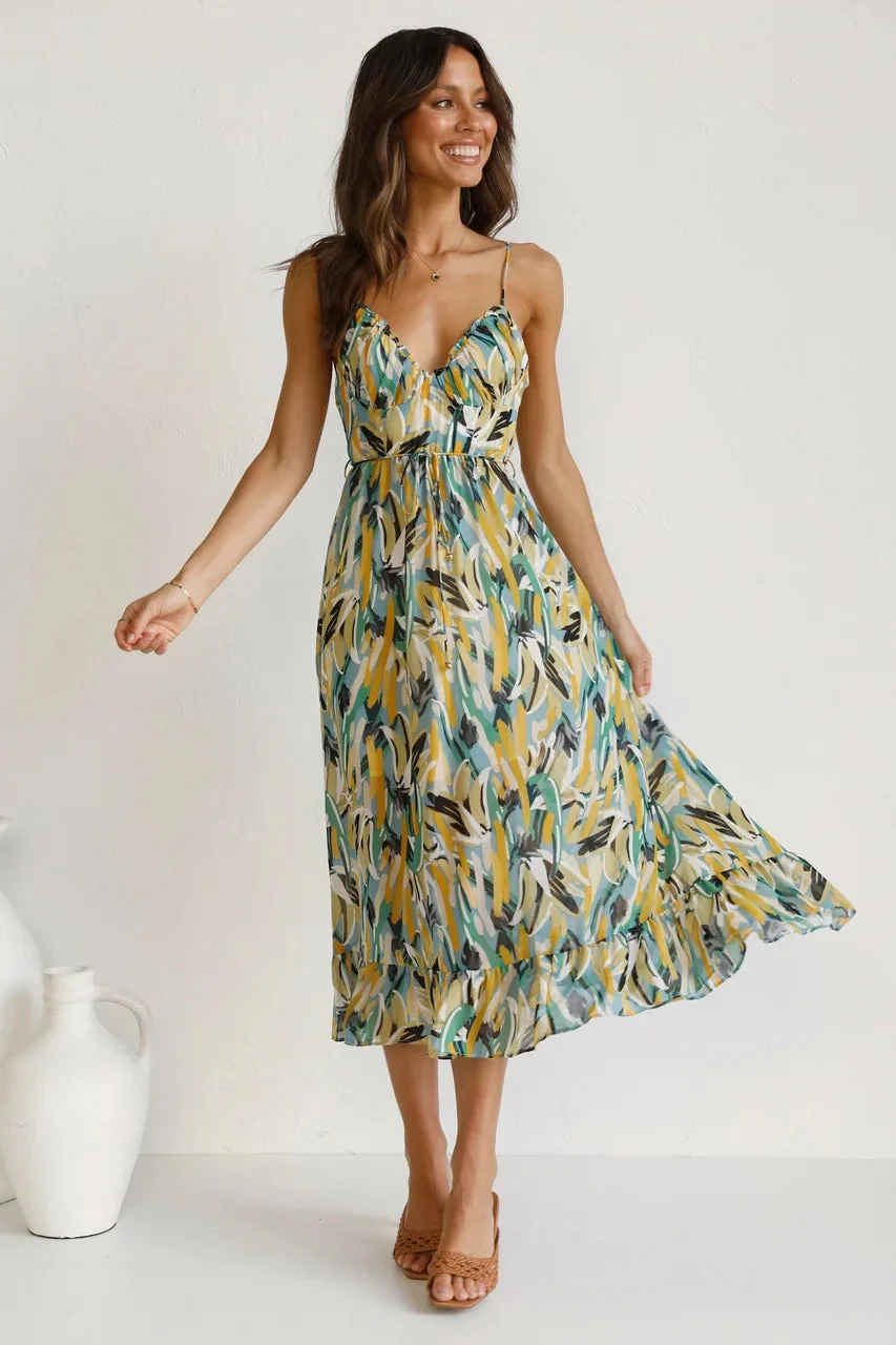 Stylish Elegant Midi Dress - Image 3
