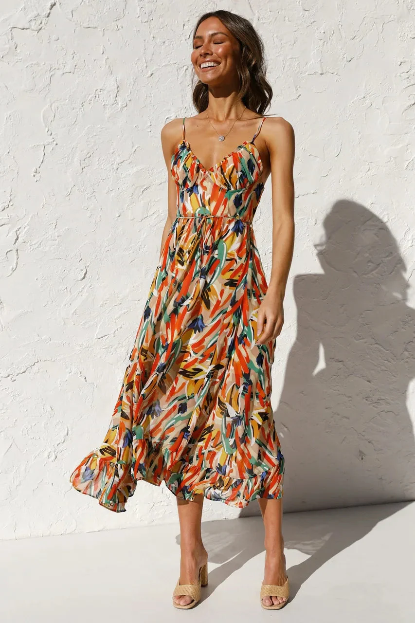 Stylish Elegant Midi Dress - Image 4