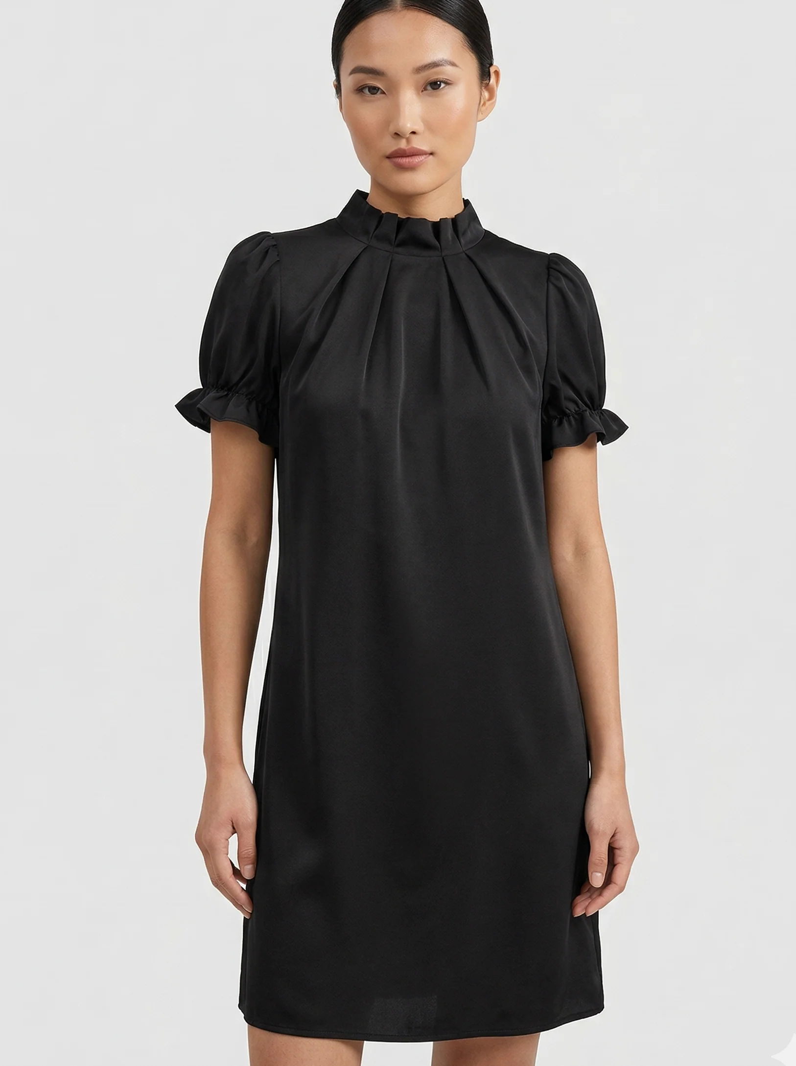 Summer Shirred Mini Dress – Playful Bubble Sleeves for Warm-Weather Style