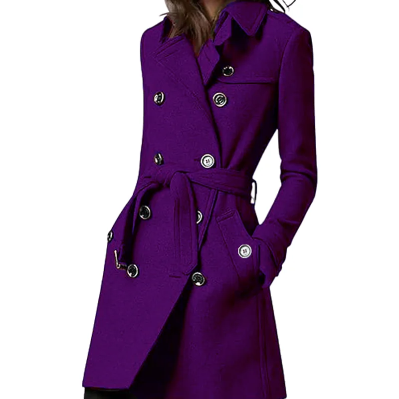 Trench Coat – Stylish Double Breasted Design for Casual Streetwear - Image 10