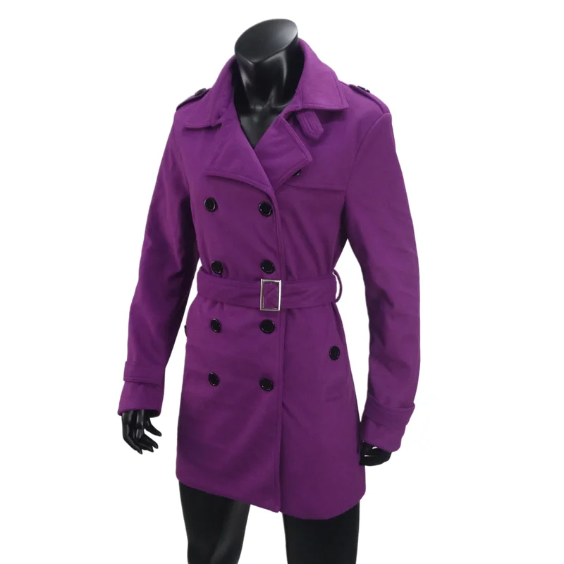 Trench Coat – Stylish Double Breasted Design for Casual Streetwear - Image 3