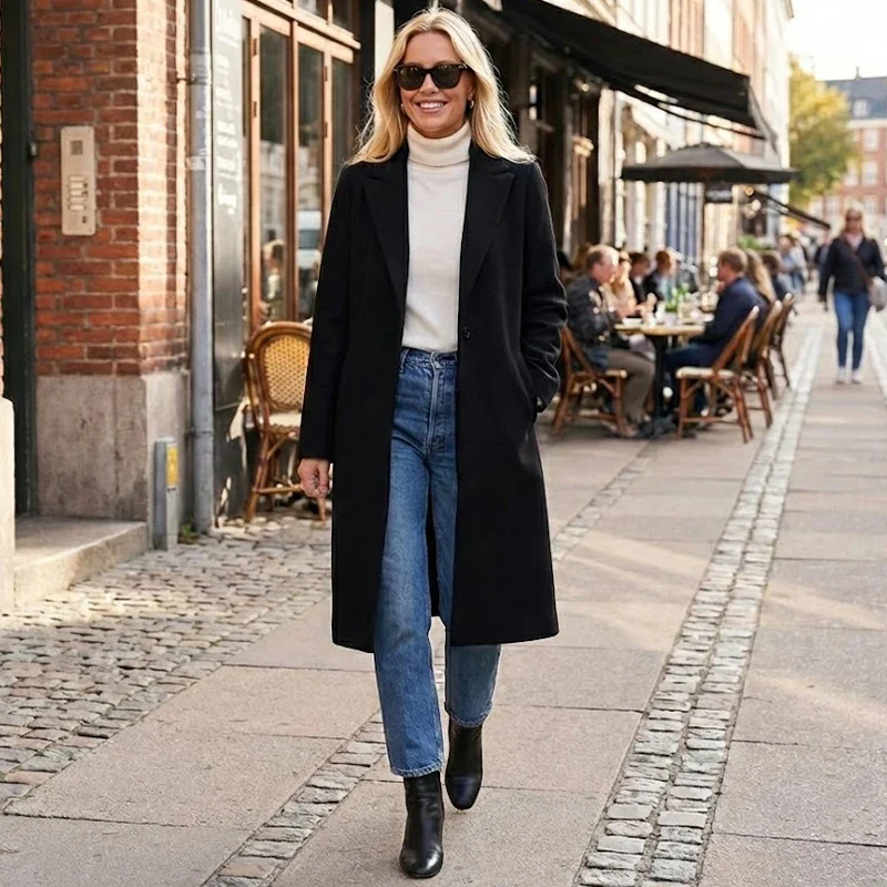 Trench Coat – Vintage Open Stitch Design for Stylish Layering - Image 4