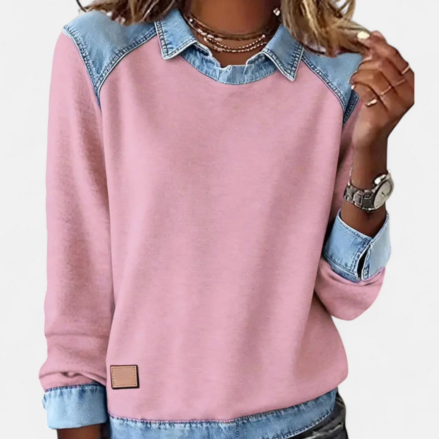 Trendy Long Sleeve Knit Pullover Top for Women - Image 5