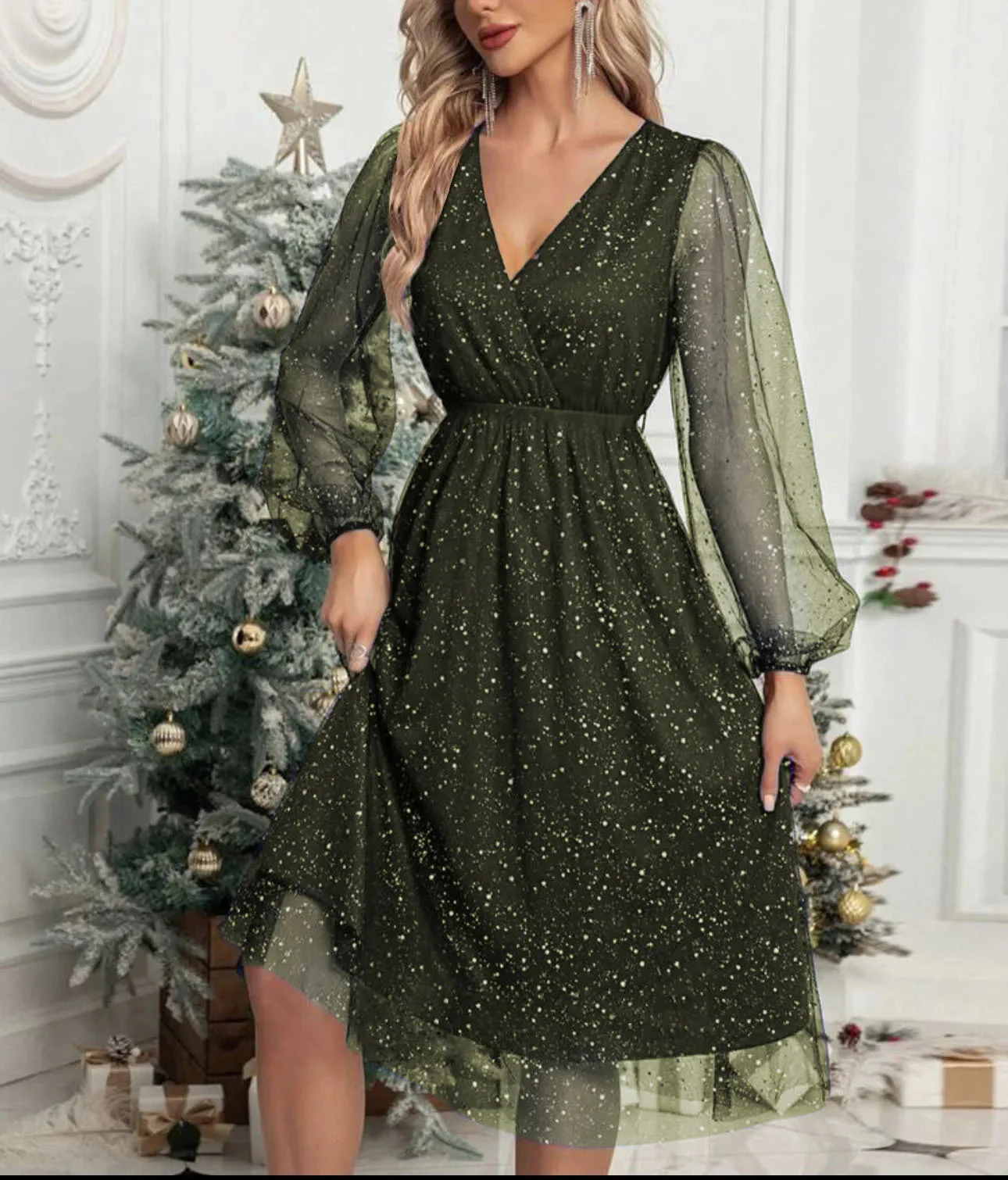 V-Neck Cocktail Dress – Elegant Slim Fit for Special Occasions - Image 7