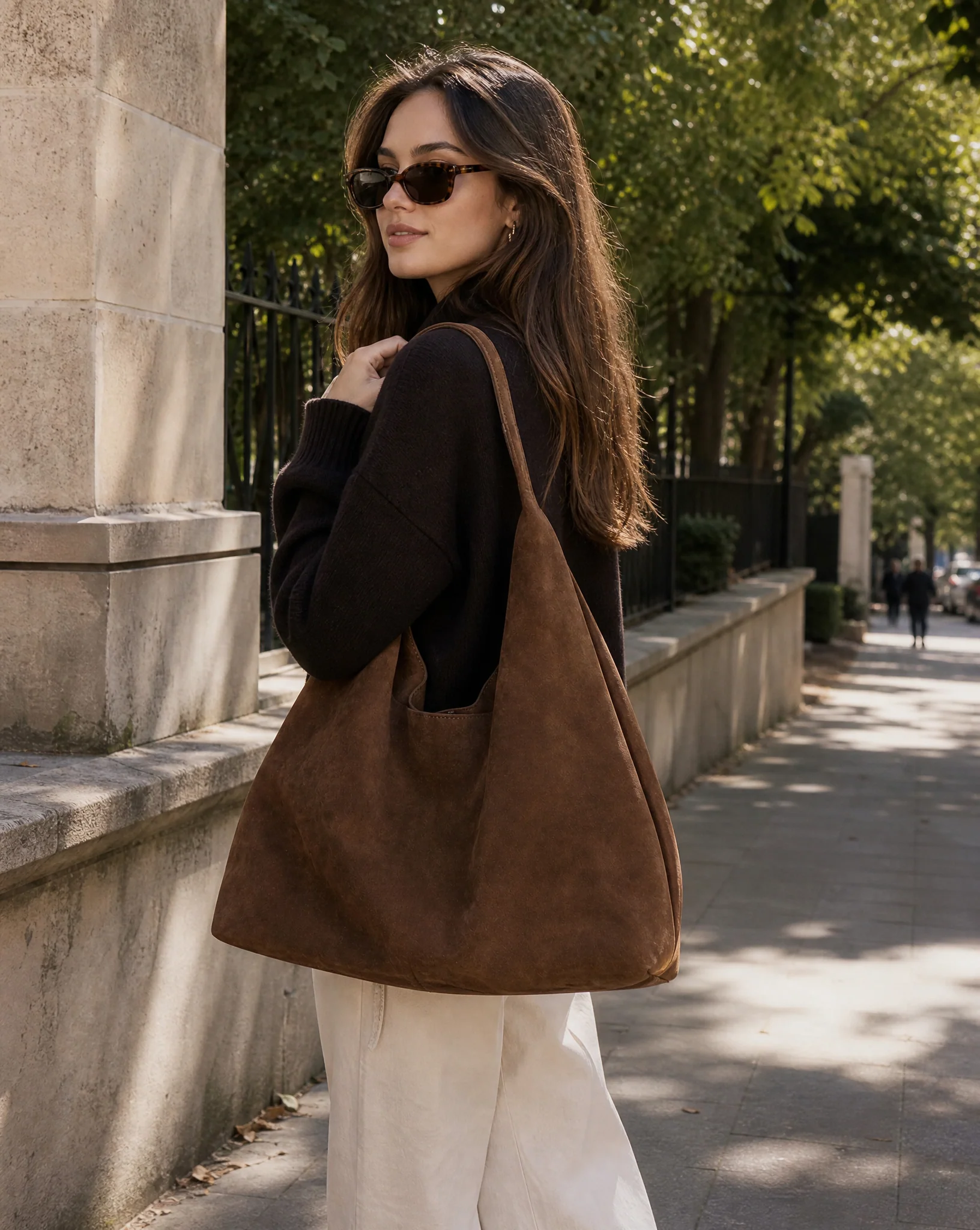Vegan Suede Tote Bag - Image 2