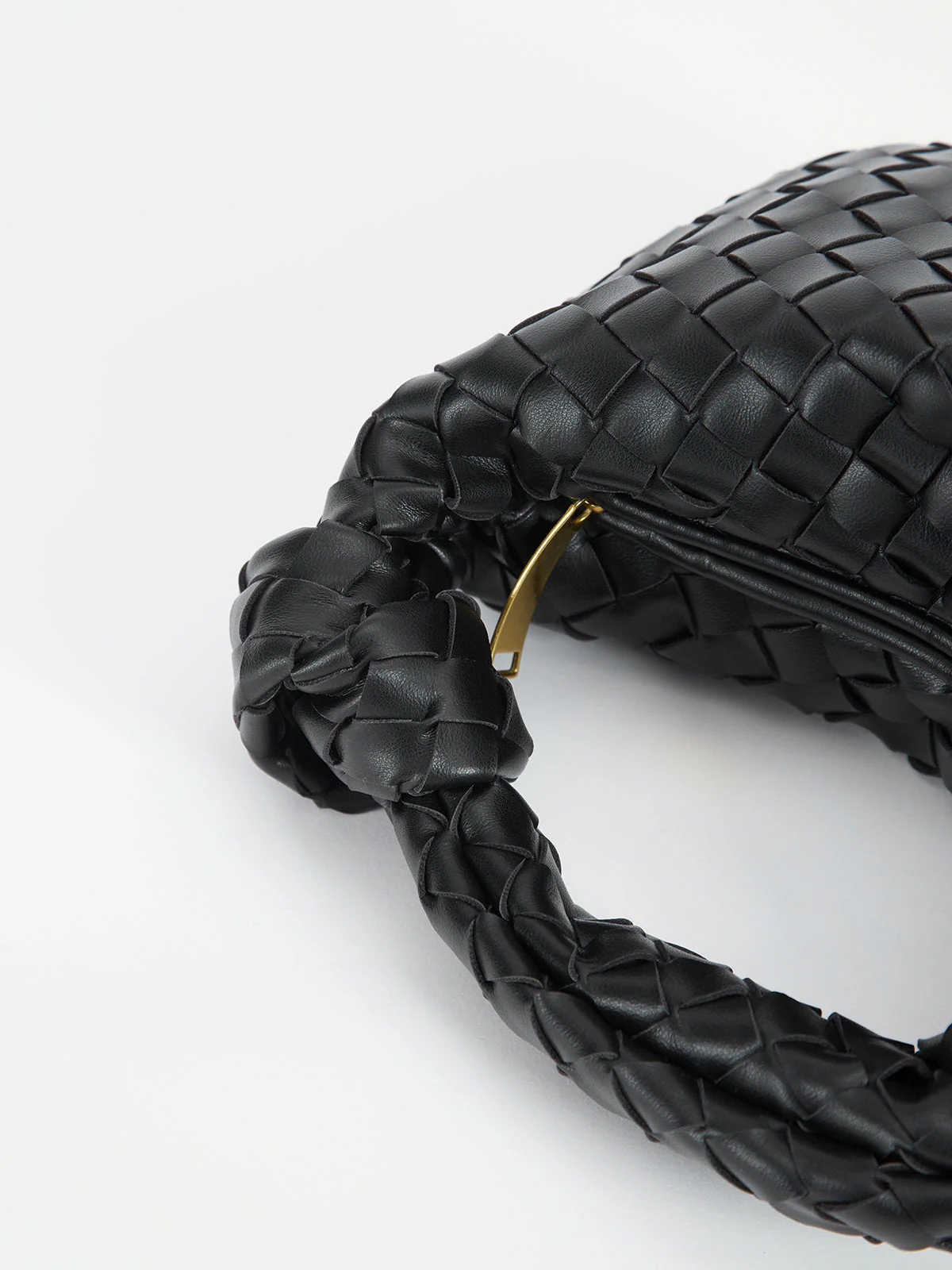 Braided Knot Handle Shoulder Bag - Image 5