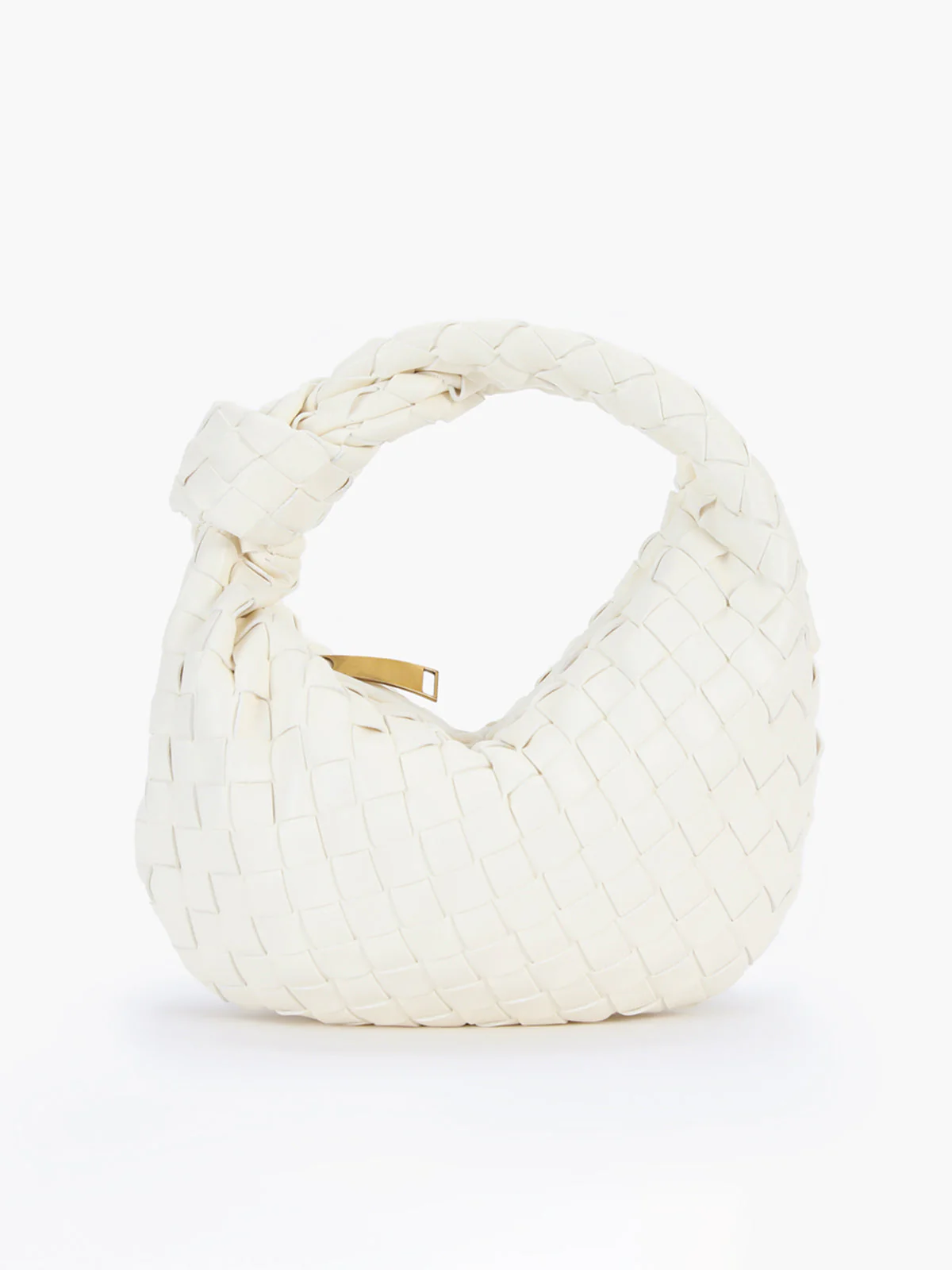 Braided Knot Handle Shoulder Bag - Image 6