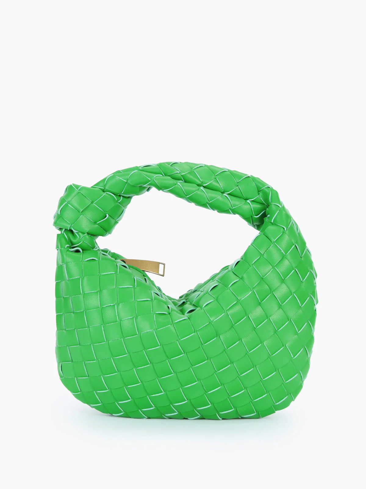 Braided Knot Handle Shoulder Bag - Image 7