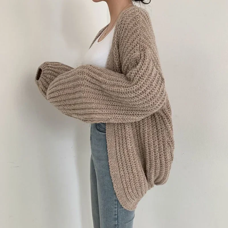 Oversized Sleeve Knit Cardigan - Image 5