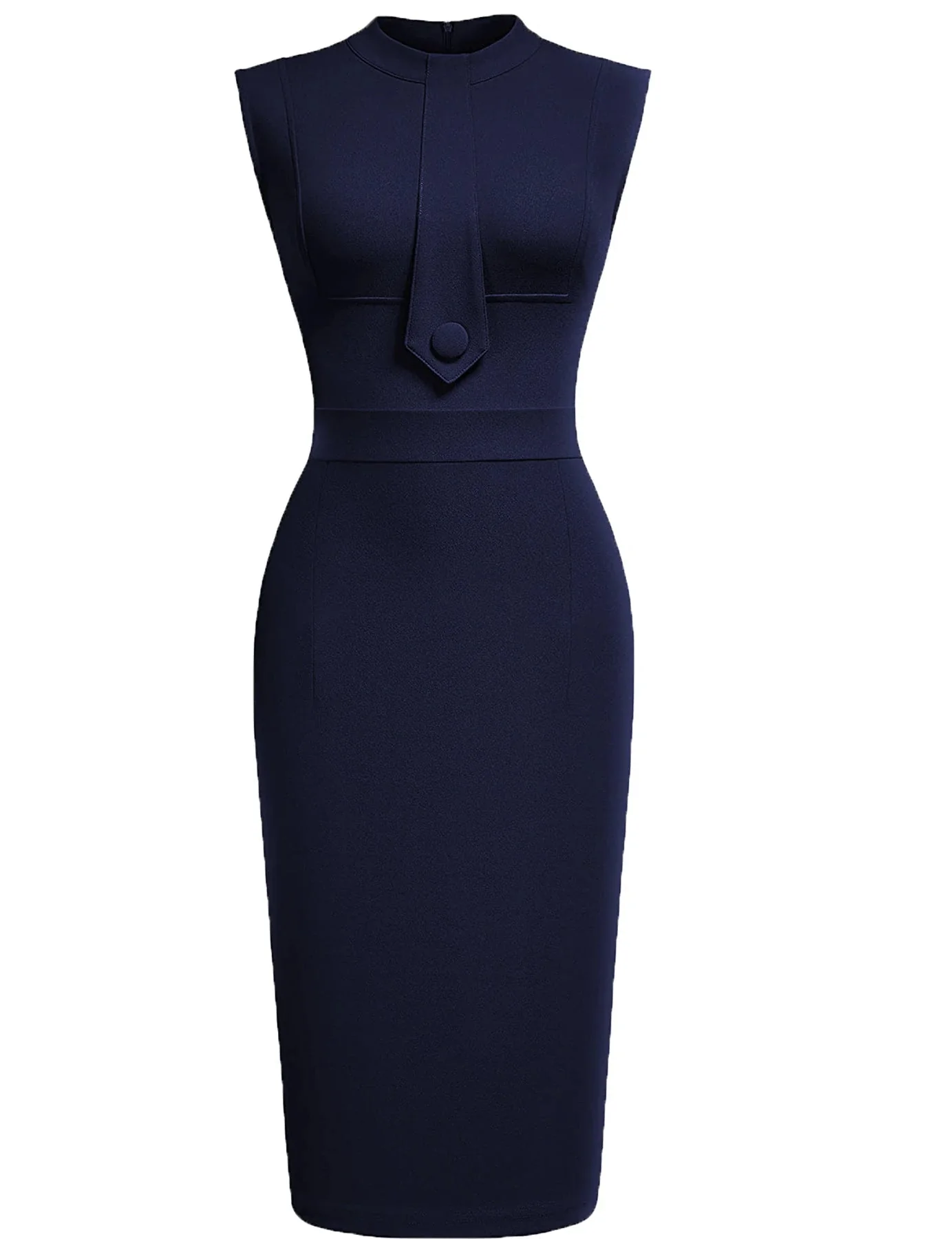 Vintage Sheath Dress – Elegant Sleeveless Bodycon Style for Women - Image 5