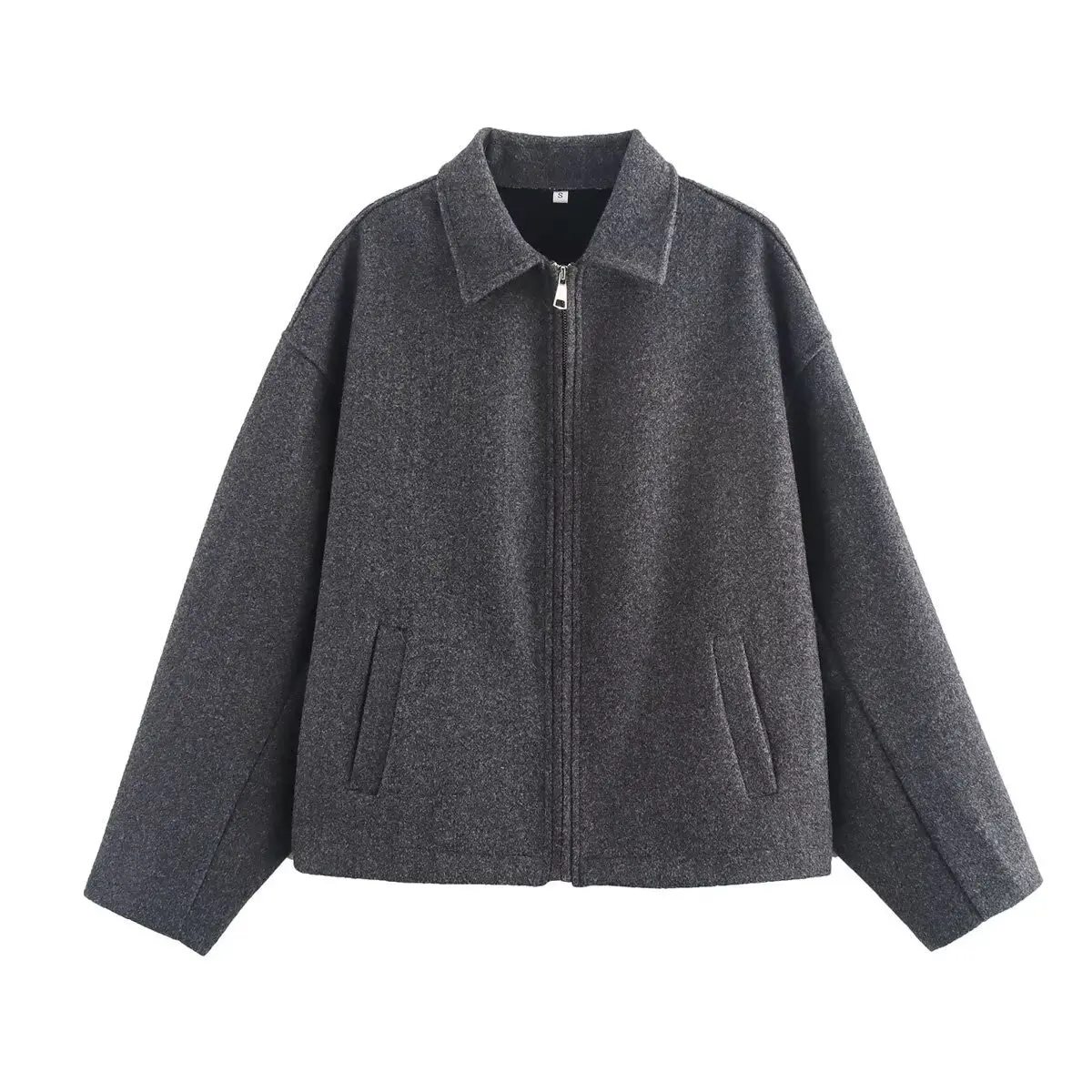 Women's Zipper Collar Jacket - Image 6