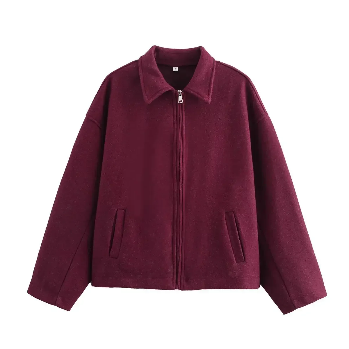 Women's Zipper Collar Jacket - Image 7
