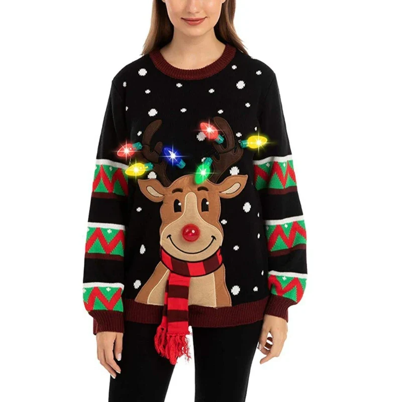 Women's LED Light Up Holiday Sweater Christmas - Image 8