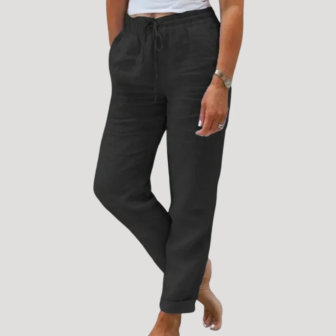 Casual lightweight summer linen trousers - Image 4