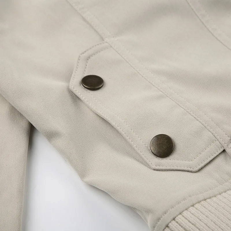 Women’s Cropped Zip-Up Jacket with Fitted Waist and Sporty Minimalist Design - Image 7
