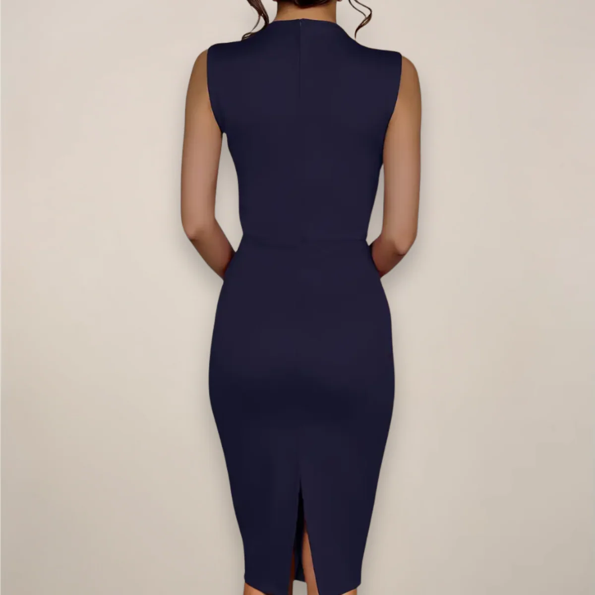 Women’s Formal Sleeveless Sheath Cocktail Midi Dress - Image 5