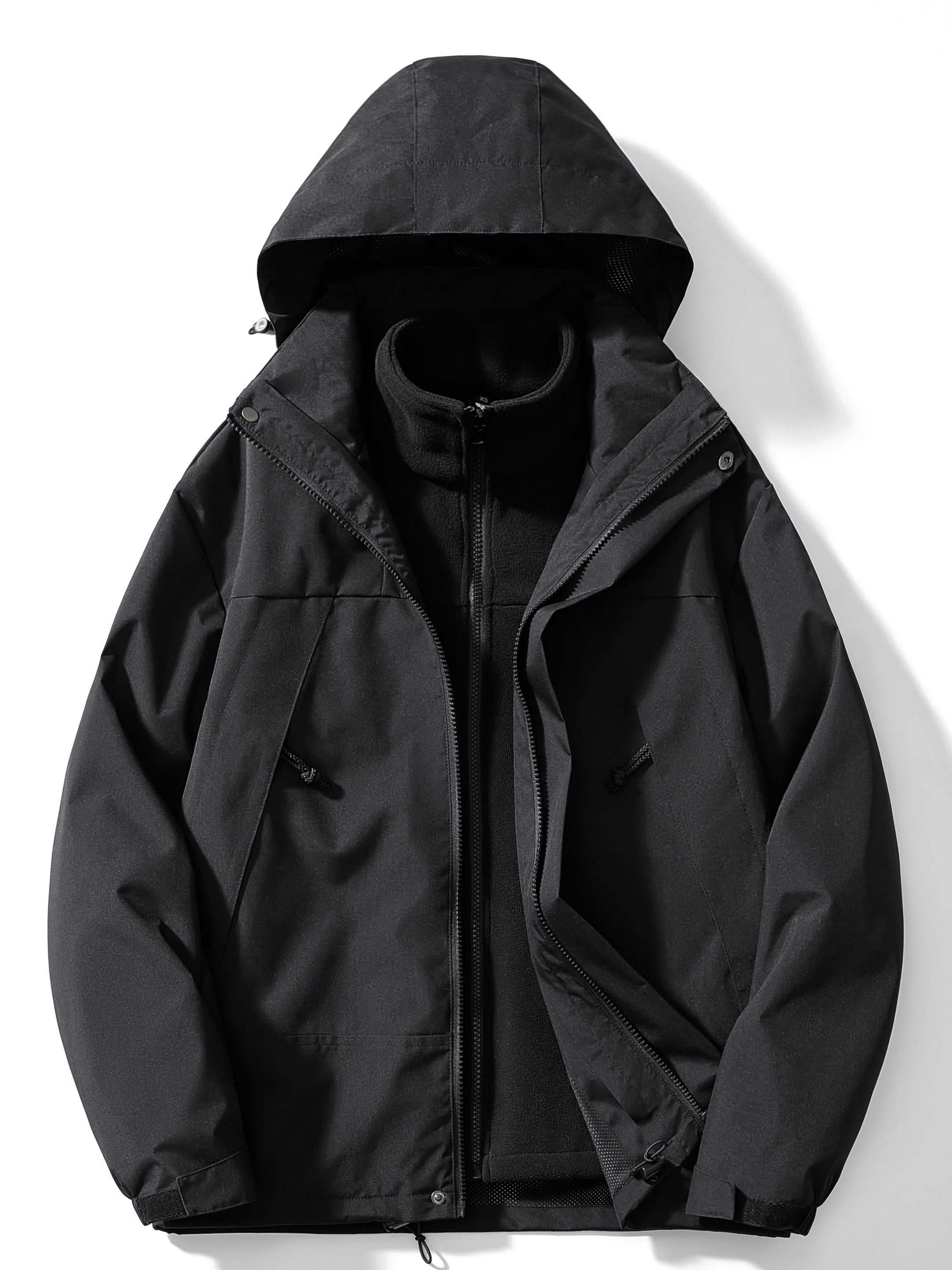Women's 3-in-1 Fleece Winter Jacket with Hood - Image 11