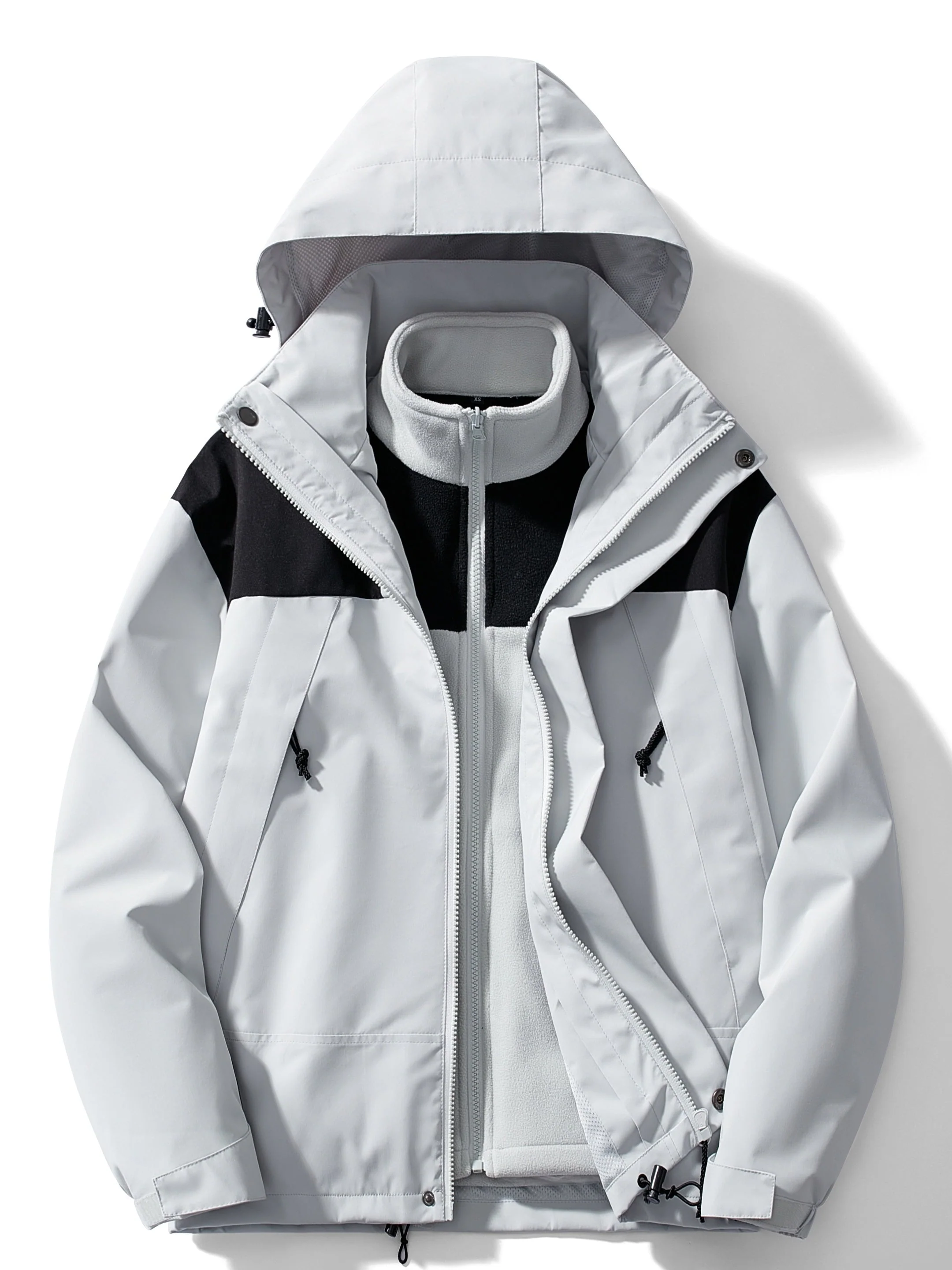 Women's 3-in-1 Fleece Winter Jacket with Hood - Image 12