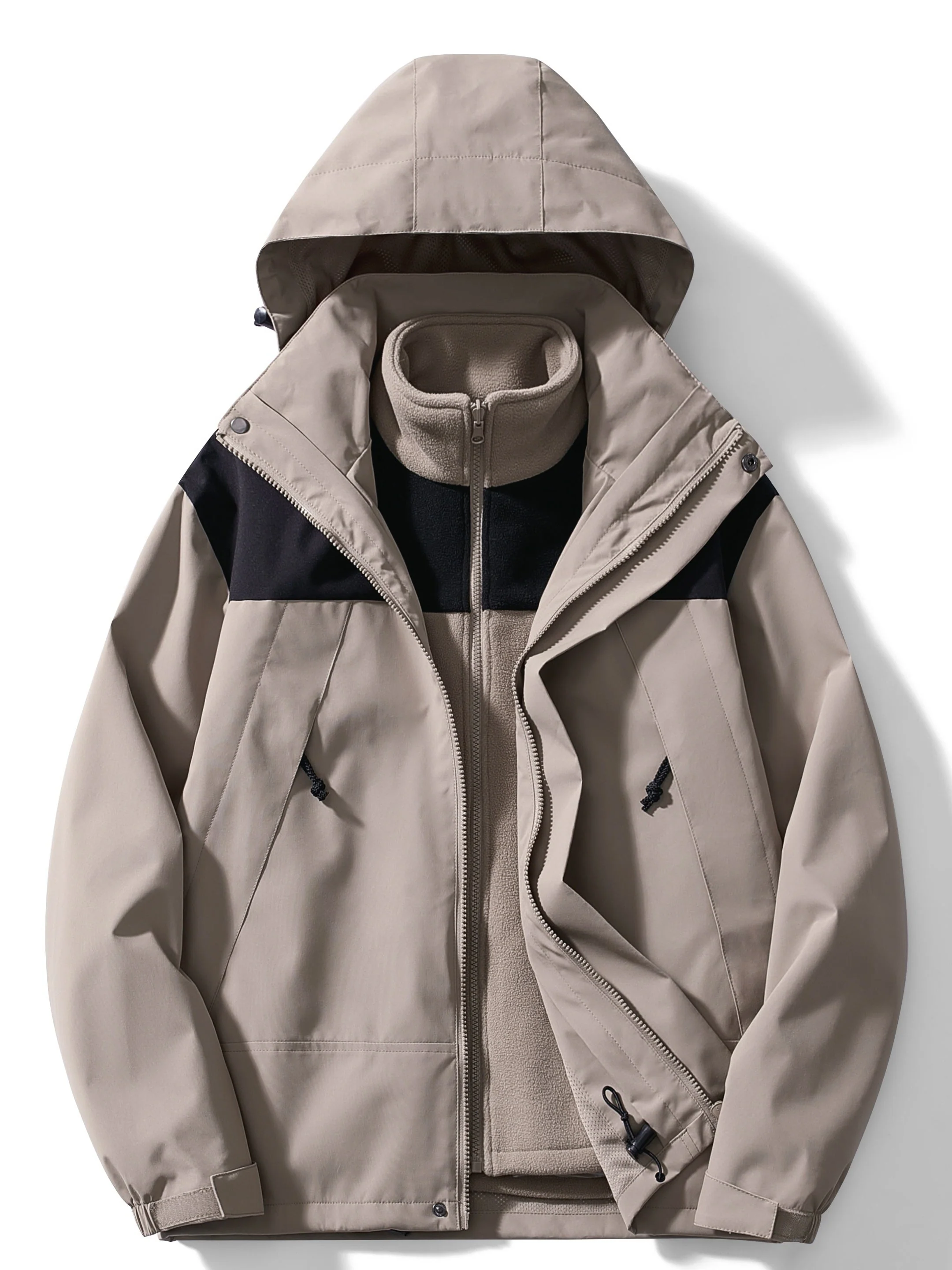 Women's 3-in-1 Fleece Winter Jacket with Hood - Image 13