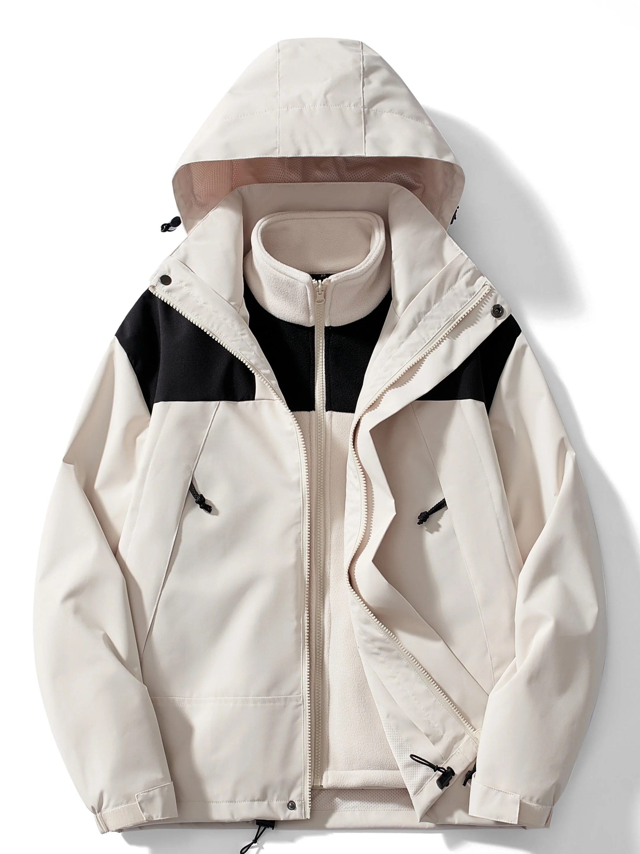 Women's 3-in-1 Fleece Winter Jacket with Hood - Image 14