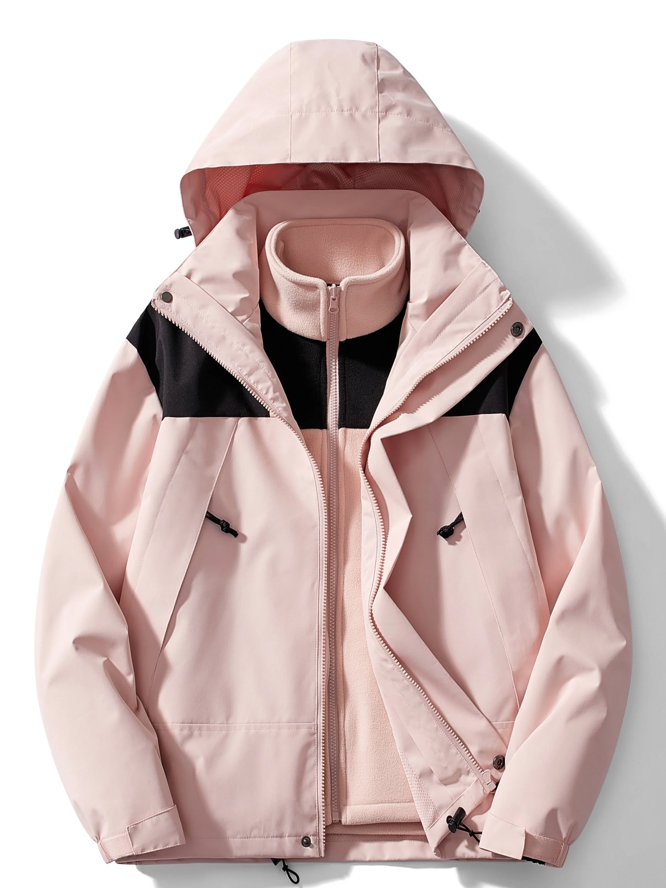 Women's 3-in-1 Fleece Winter Jacket with Hood - Image 15