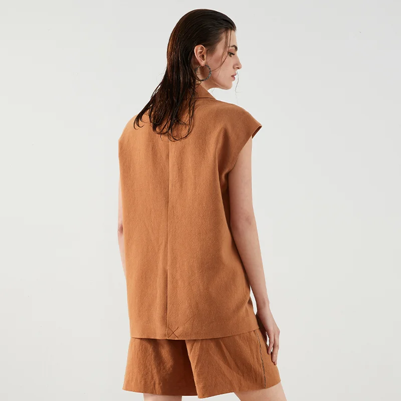 Women's Blazer Suit – Stylish Linen-Cotton Blend for Summer - Image 5