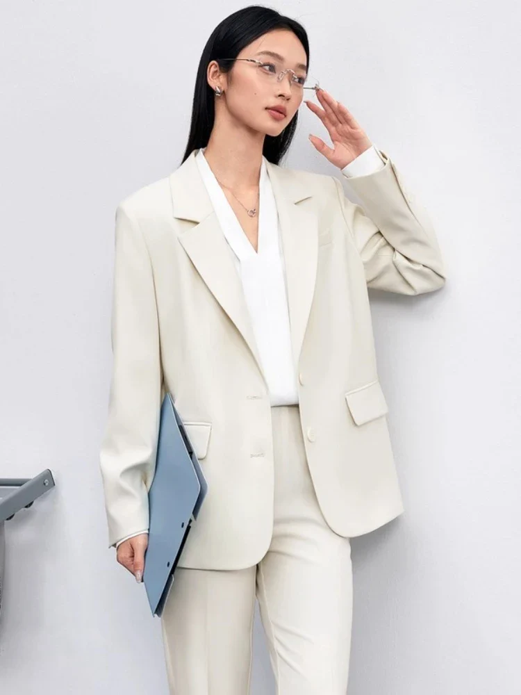 Women's Blazer – Tailored Loose Fit for Effortless Autumn Style - Image 8