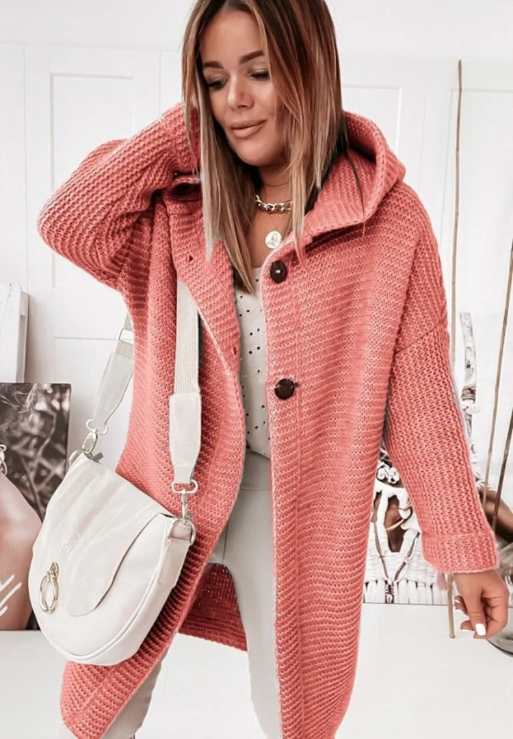 Women's Hooded Oversized Cardigan - Image 6