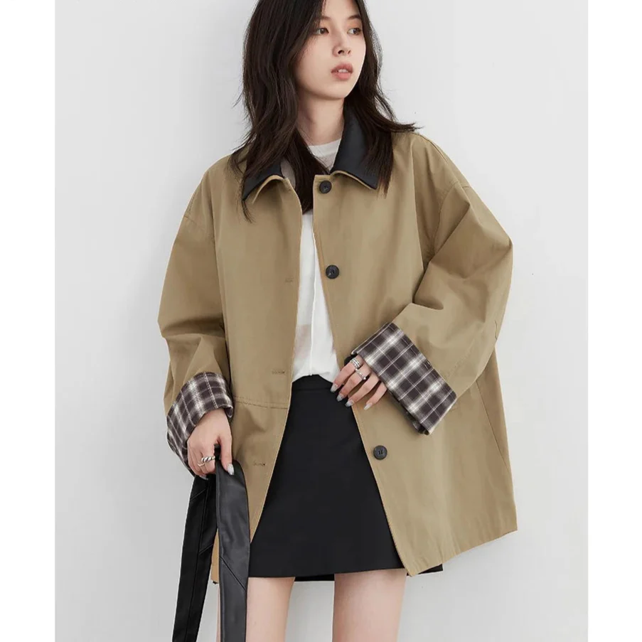 Women's Contrast Trim Button-Up Jacket - Image 6
