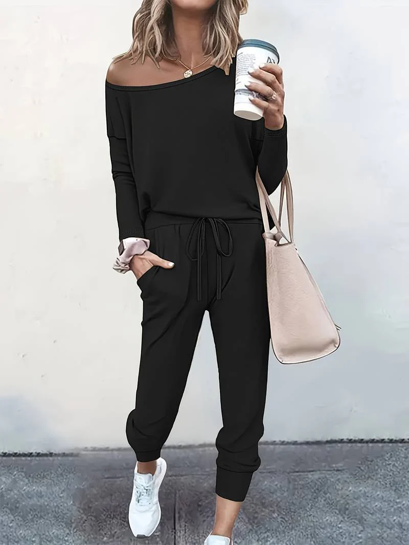 Women's Effortlessly Chic Two-Piece Top and Trouser Set - Image 3