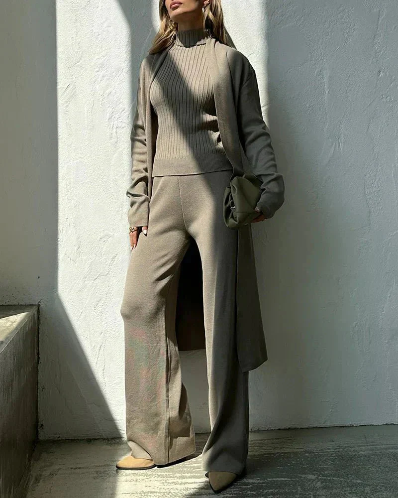 Women's Elegant Three-Piece Coordinated Set in Versatile Colours - Image 10