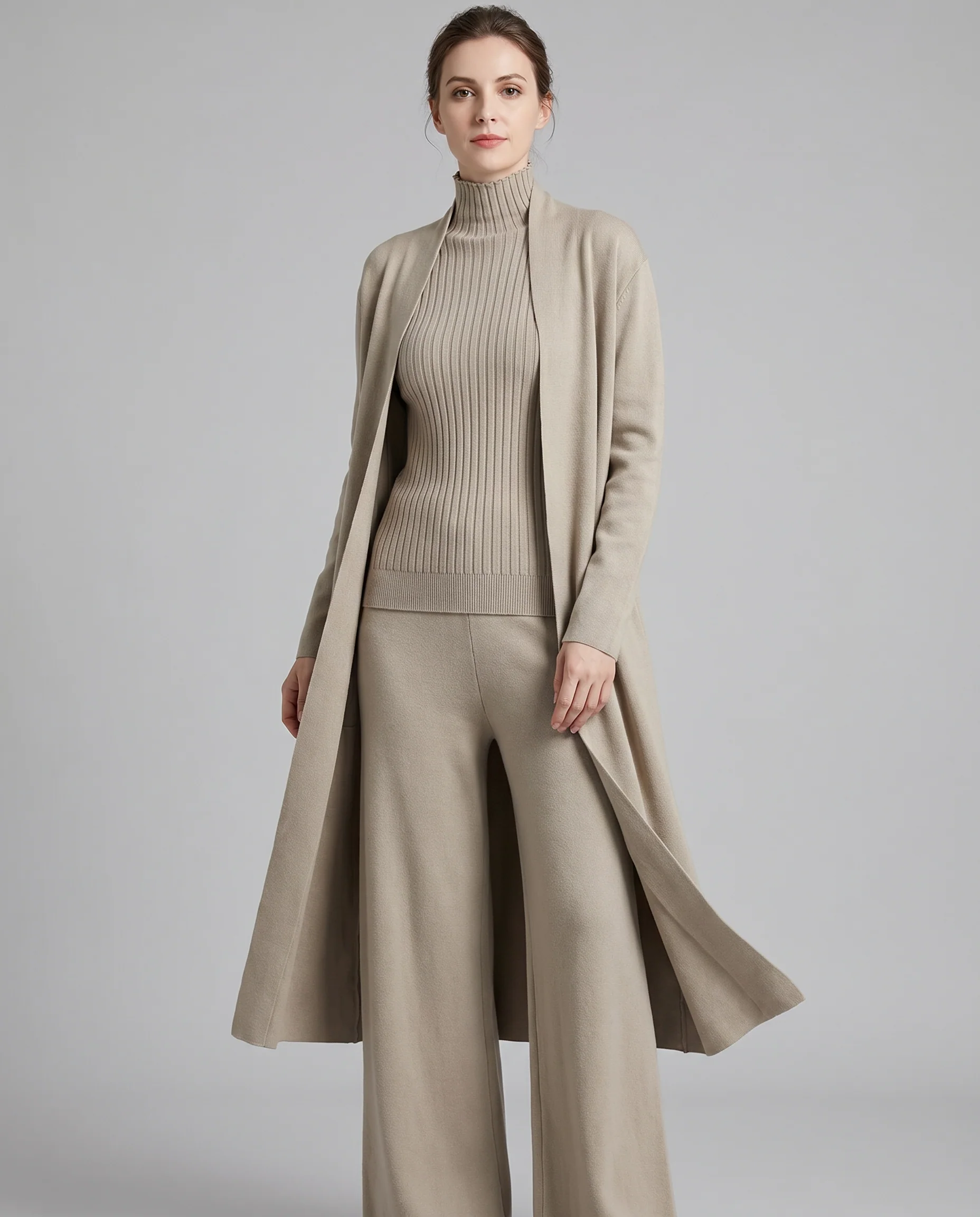 Women's Elegant Three-Piece Coordinated Set in Versatile Colours - Image 3