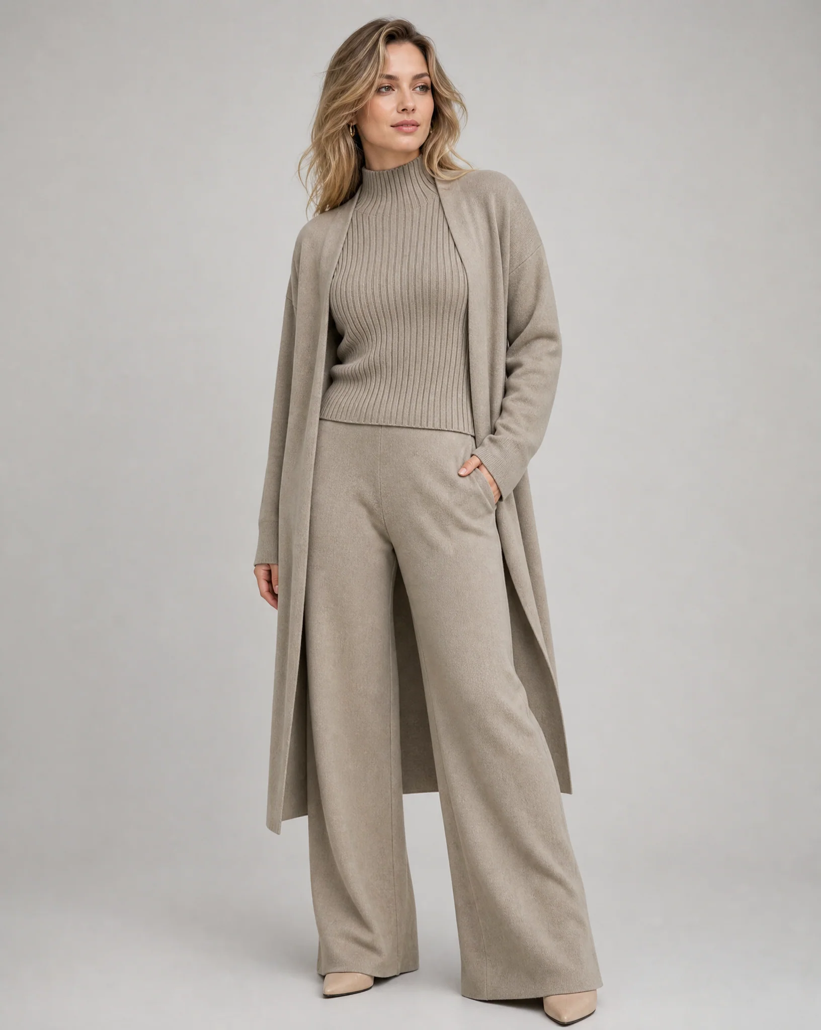 Women's Elegant Three-Piece Coordinated Set in Versatile Colours - Image 4