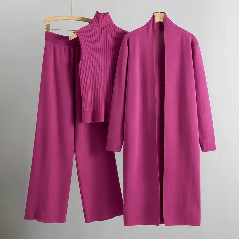 Women's Elegant Three-Piece Coordinated Set in Versatile Colours - Image 8